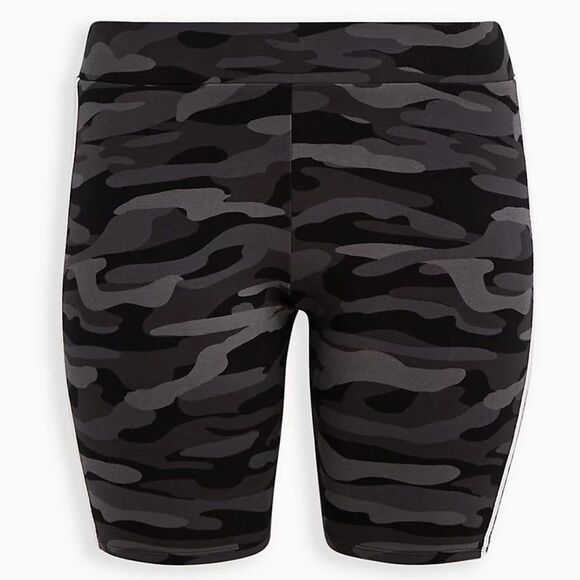 Torrid Side Stripe Bike Short - Camo & White 0X - Picture 3 of 7